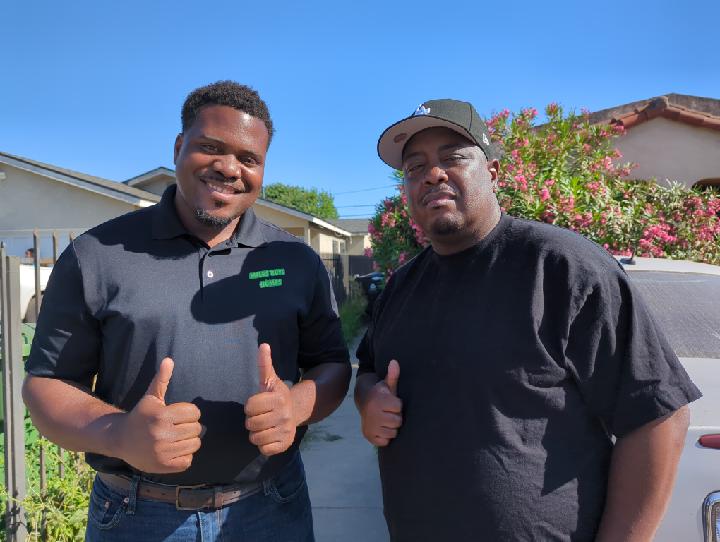 Miles and Tyrone, a seller Miles helped sell an inherited house in probate in Los Angeles, California