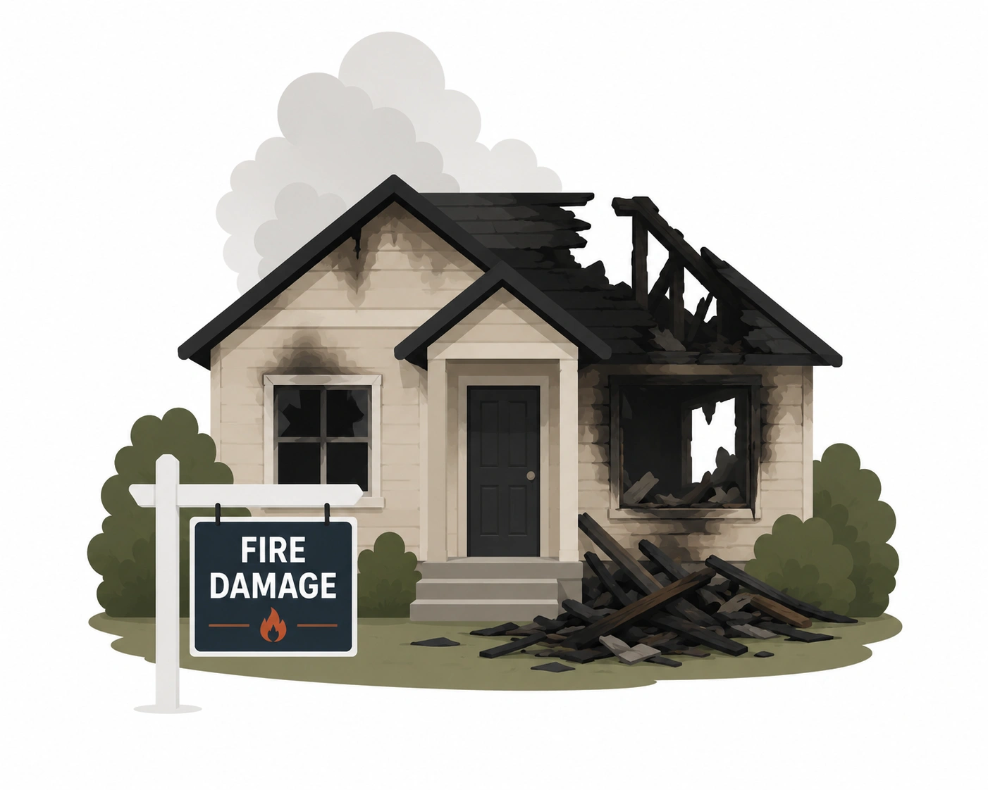 Sell a fire-damaged California house as-is for cash